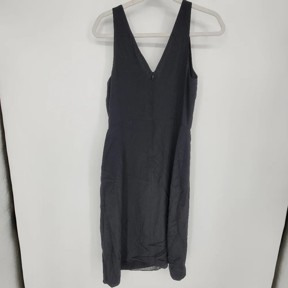 Babaton Aritzia black 100% silk midi classie dress size 4 - Picture 2 of 7